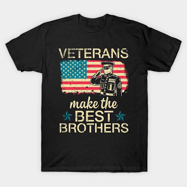 US American Veterans Make The Best Brothers Sisters Cousin T-Shirt by joandraelliot